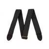 0990667006 Fender  2" guitar strap 'Cotton/Leather', Fender Logo, black
