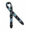 0990681502 Fender  2" guitar strap 'Monogrammed', black-light grey-blue