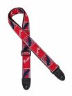 0990682000 Fender  2" guitar strap 'Monogrammed', red-white-blue