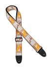 0990683000 Fender  2" guitar strap 'Monogrammed', white-brown-yellow