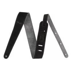   0990691006 Fender  2" guitar strap, suede, reversible, black/gray