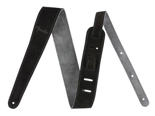 0990691006 Fender  2" guitar strap, suede, reversible, black/gray