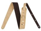 0990691021 Fender  2" guitar strap, suede, reversible, brown/tan