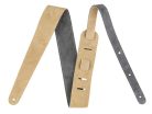 0990691024 Fender  2" guitar strap, suede, reversible, gray/tan