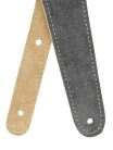 0990691024 Fender  2" guitar strap, suede, reversible, gray/tan