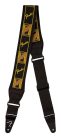 0990694208 Fender  Swell neoprene guitar strap, black/yellow/brown mono, 2.5"