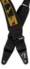 0990694208 Fender  Swell neoprene guitar strap, black/yellow/brown mono, 2.5"