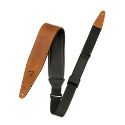 0990694321 Fender  Right Height leather strap, cognac