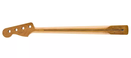 0990702920 Fender Genuine Replacement Part roasted maple Jazz Bass neck, 20 medium jumbo frets, 9.5" radius, maple, C shape, MIM