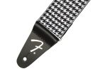 0990709005 Fender  guitar strap, houndstooth, white