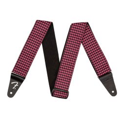 0990709056 Fender  guitar strap, houndstooth, pink