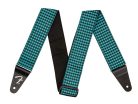 0990709057 Fender  guitar strap, houndstooth, teal