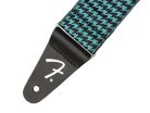 0990709057 Fender  guitar strap, houndstooth, teal