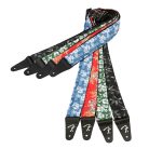 0990719002 Fender Hawaiian 2" guitar strap, blue floral