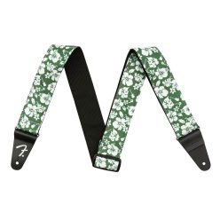   0990719049 Fender Hawaiian 2" guitar strap, green floral