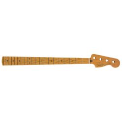   0990802920 Fender Genuine Replacement Part roasted maple Precision Bass neck, 20 medium jumbo frets, 9.5" radius, maple, C shape, MIM