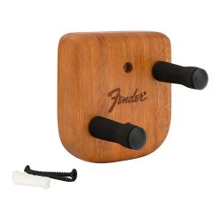   Fender 0990804121 Suport de perete Level-Up pentru Telecaster – finisaj mahon, dibluri fixe înclinate, cu locaș pentru pană