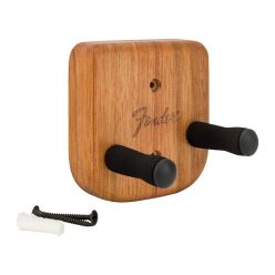   Fender 0990804122 Suport de perete Level-Up pentru Stratocaster – finisaj mahon, dibluri fixe, locaș pentru pană