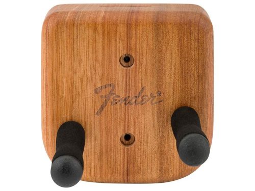 Fender 0990804122 Level-Up Strat Wandhalter – Mahagoni-Finish, feste versetzte Dübel, Plektrumschlitz