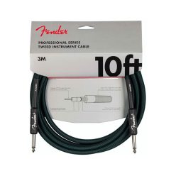   0990810146 Fender Limited Edition Professional Tweed instrument cable, 10ft, sherwood green