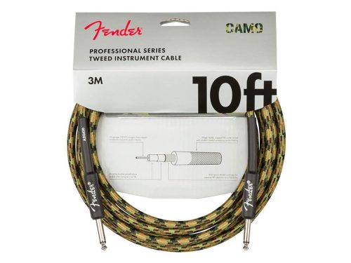 0990810176 Fender Professional Series instrument cable 2x jack (metal) 10', woodland camo