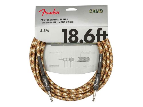 0990818107 Fender Professional Series instrument cable 2x jack (metal) 18.6', desert camo