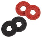 0990819000 Fender  Strap Blocks, rubber strap locking rings, one pair red and one pair black