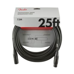   0990820015 Fender Professional Series microphone cable, 25ft, black