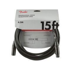   0990820018 Fender Professional Series microphone cable, 15ft, black