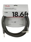 0990820019 Fender Professional Series instrument cable, 18.6ft, 1x angled, black