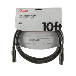   0990820022 Fender Professional Series microphone cable, 10ft, black