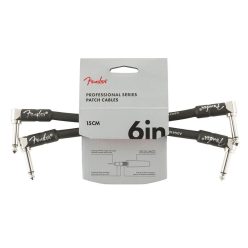   0990820023 Fender Professional Series patch cable (2 pcs), 6", 2x angled, black