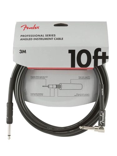 0990820025 Fender Professional Series instrument cable, 10ft, 1x angled, black