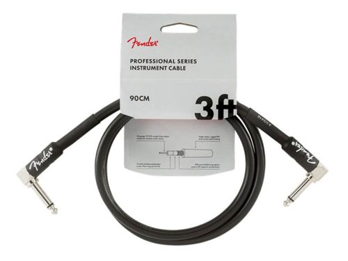 0990820058 Fender Professional Series instrument cable, 3ft, 2x angled, black