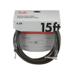   0990820059 Fender Professional Series instrument cable, 15ft, 1x angled, black