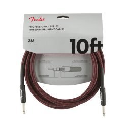   0990820061 Fender Professional Tweed instrument cable, 10ft, red tweed