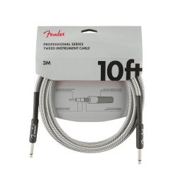   0990820063 Fender Professional Tweed instrument cable, 10ft, white tweed