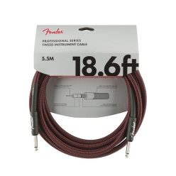   0990820067 Fender Professional Tweed instrument cable, 18.6ft, red tweed