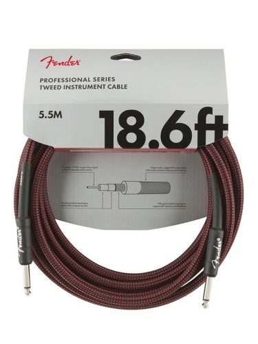 0990820067 Fender Professional Tweed instrument cable, 18.6ft, red tweed