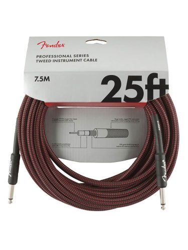 0990820070 Fender Professional Tweed instrument cable, 25ft, red tweed