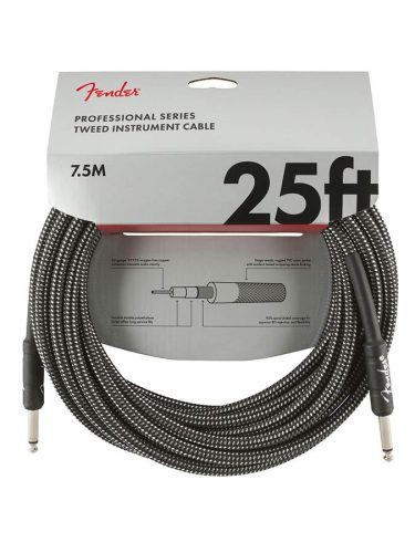 0990820071 Fender Professional Tweed instrument cable, 25ft, gray tweed