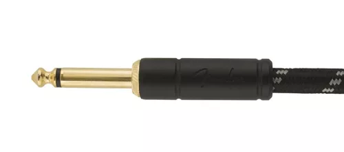 0990820075 Fender Deluxe Series instrument cable, 25ft, black tweed