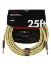 0990820076 Fender Deluxe Series instrument cable, 25ft, tweed