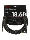 0990820079 Fender Deluxe Series instrument cable, 18,6ft, 1x angled, black tweed