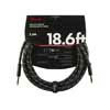 0990820080 Fender Deluxe Series Instrument cable, 18.6ft, black tweed