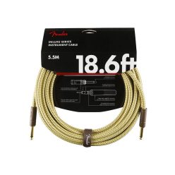   0990820081 Fender Deluxe Series instrument cable, 18.6ft, tweed