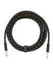 0990820083 Fender Deluxe Series instrument cable, 15ft, black tweed