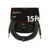 0990820083 Fender Deluxe Series instrument cable, 15ft, black tweed