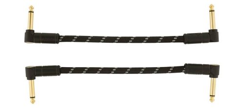0990820087 Fender Deluxe Series patch cables (2 pcs), 6", black tweed
