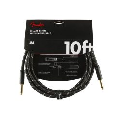   0990820092 Fender Deluxe Series instrument cable, 10ft, black tweed